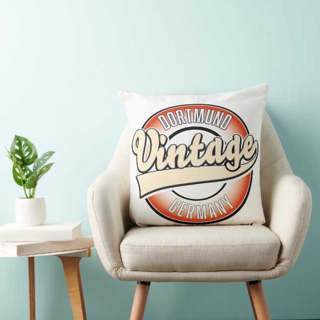 Coussin Logo style vintage de Dortmund, (Chaise)