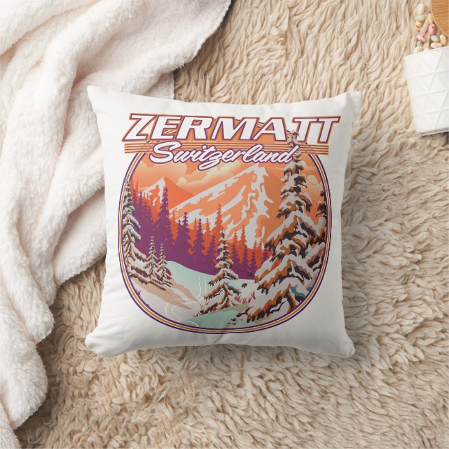 Coussin Logo suisse de Zermatt (Couverture)