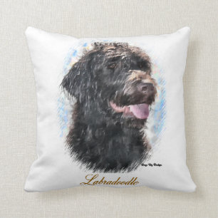 Coussin Loisirs de Labradoodle Cadeaux d'Art