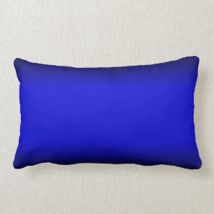 Coussin lombaire bleu électrique solide