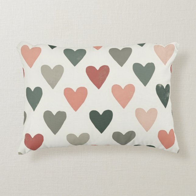 Coussin lombaire coeurs (Devant)