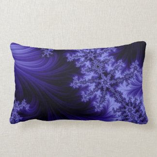 Coussin lombaire de fractale bleue