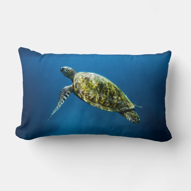 Coussin lombaire de la tortue bleue de l'océan (Recto)