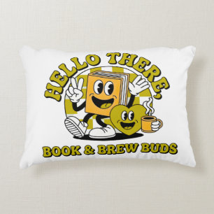 Coussin Lombaire de Lecture Retro Book & Brew Buds