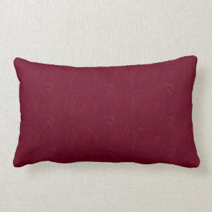 Coussin lombaire de moirage d'impression marron de