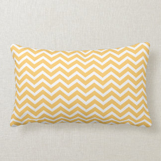 Coussin lombaire jaune foncé de Chevron