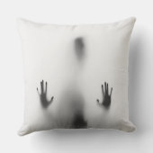 Coussin L'ombre Éffrayante du corps d'Halloween (Verso)