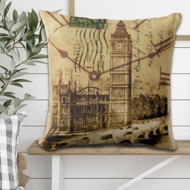 Coussin London Tower Pont clocktower big ben (London Tower bridge clocktower big ben Throw Pillow)
