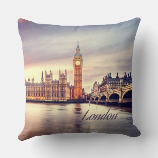 Coussin Londres Big Ben (Verso)