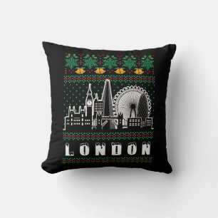 Coussin Londres Royaume-Uni Vilain Noël