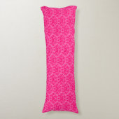 Coussin long damassé aux pattes de kangourou et cœ (Devant (Vertical))