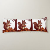 🐿️ Coussin Long Écureuil d'Automne (Dos)
