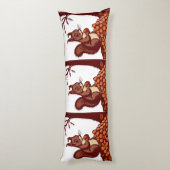 🐿️ Coussin Long Écureuil d'Automne (Dos (Vertical))
