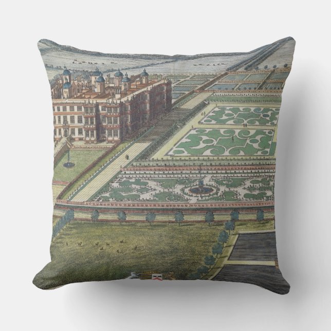 Coussin Long Leate gravé par Johannes Kip (c.1652-1722) (Recto)
