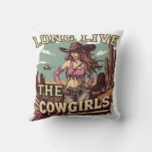 Coussin Long live the cowgirl (Verso)