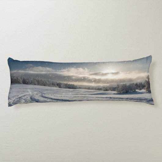 Coussin long neige (Dos)