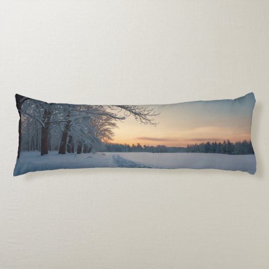 Coussin long neige (Devant)