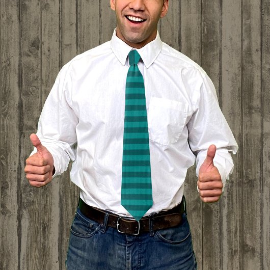 Coussin Look Turquoise Stripes nouveauté Cravate