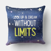 Coussin Look up and dream without limits (Verso)