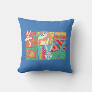 Coussin LOONEY TUNES™   Motif Joyeuses Fêtes