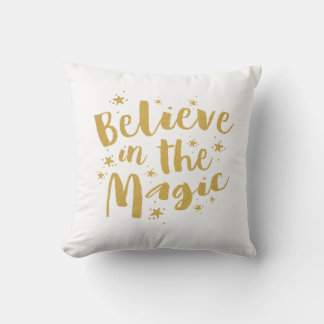 Coussin L'Or Rustique Croit En Noël Magique