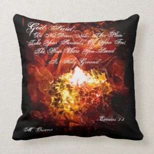 Coussin L'Oreiller à lancer de Bush en feu