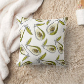 Coussin L'oreiller de lancer présente un avocat mignon. (Couverture)