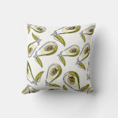 Coussin L'oreiller de lancer présente un avocat mignon. (Verso)