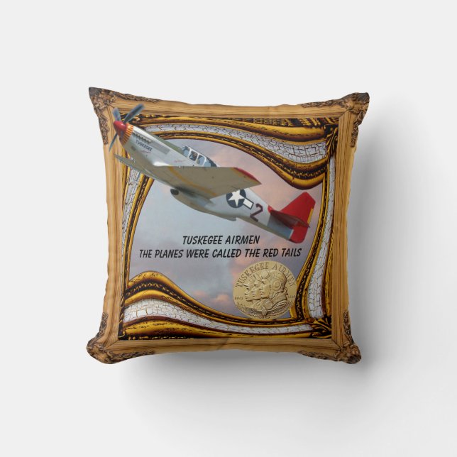 Coussin L'Oreiller de l'avion de Tuskegee (Recto)