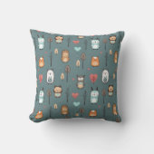 Coussin L'oreiller présente une illustration mignonne. (Recto)