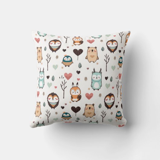 Coussin L'oreiller présente une illustration mignonne. (Verso)