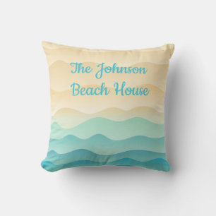 Coussin L'oreiller The Johnson Beach House, Vagues Abstrai
