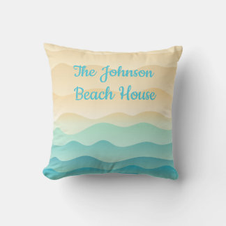 Coussin L'oreiller The Johnson Beach House, Vagues Abstrai