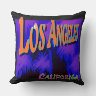 coussin "Los Angeles Night Palms"