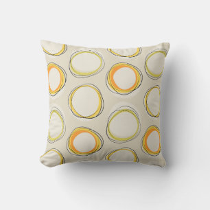 Coussin Lot Éclipsez Mid-Century Modern - Black lines
