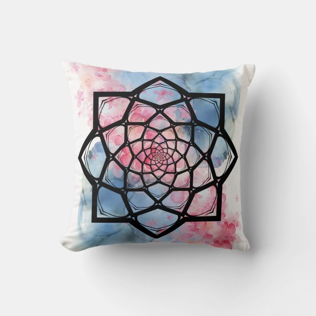 Coussin Lotus Mandala (Recto)