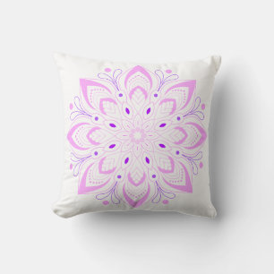 Coussin Lotus Mandala Design