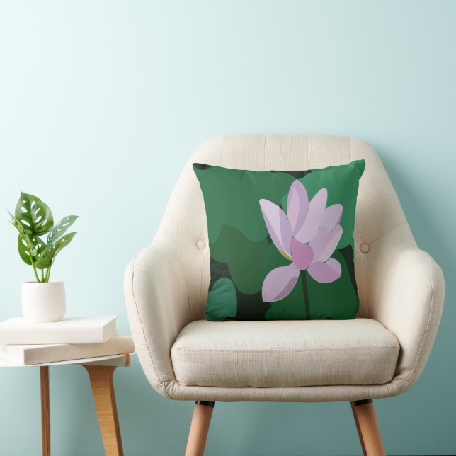 Coussin Lotus rose (Chaise)