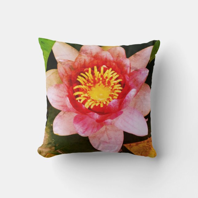 Coussin Lotus rose (Recto)