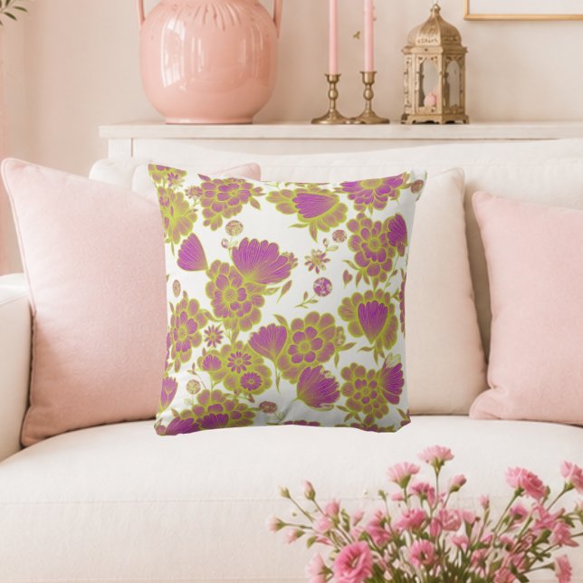Coussin Lou Light 🤍💜 Baroque Floral (Créateur téléchargé)