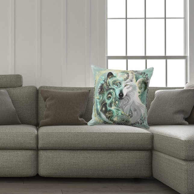 Coussin loup Abstrait (Créateur téléchargé)