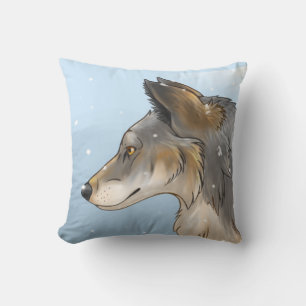 Coussin Loup du Nord-Ouest