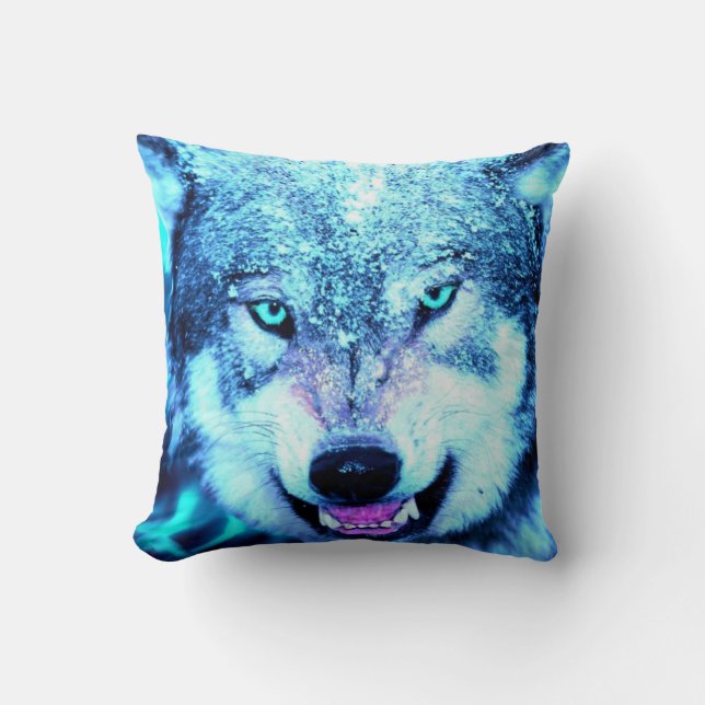 Coussin Loup effrayant (Recto)