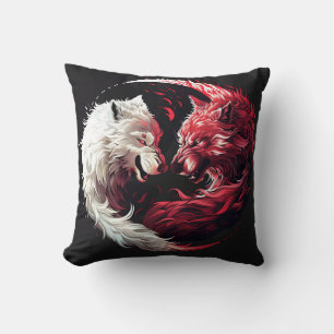 Coussin Loup fantôme de l'ombre lumineuse Animal Fantastiq
