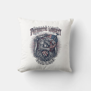 Coussin Loup-garou patriotique Patriote Horreur Monstre Pa