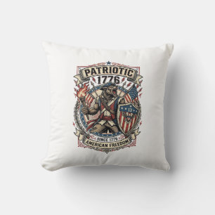 Coussin Loup-garou patriotique Patriote Horreur Monstre Pa