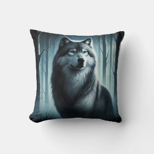 Coussin Loup majestueux