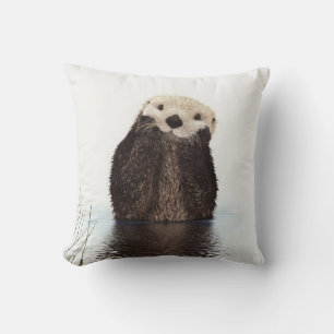 Coussin Loutre Animale Mignonne Adorable et Douce