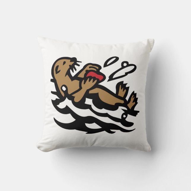 Coussin Loutre de mer (Recto)