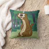 Coussin Loutre de Rick | Reggie de garde forestière (Couverture)